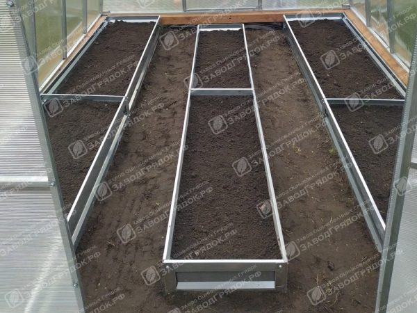 Грядки в теплицу «Усиленные» оцинкованные (высота 20 см) — изображение 1